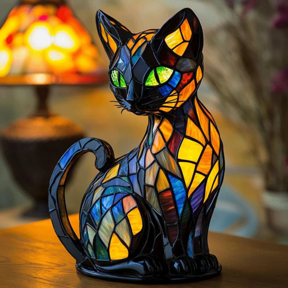 Handgemaakte Mozaïek Lamp – Warm, Gezellig & Uniek