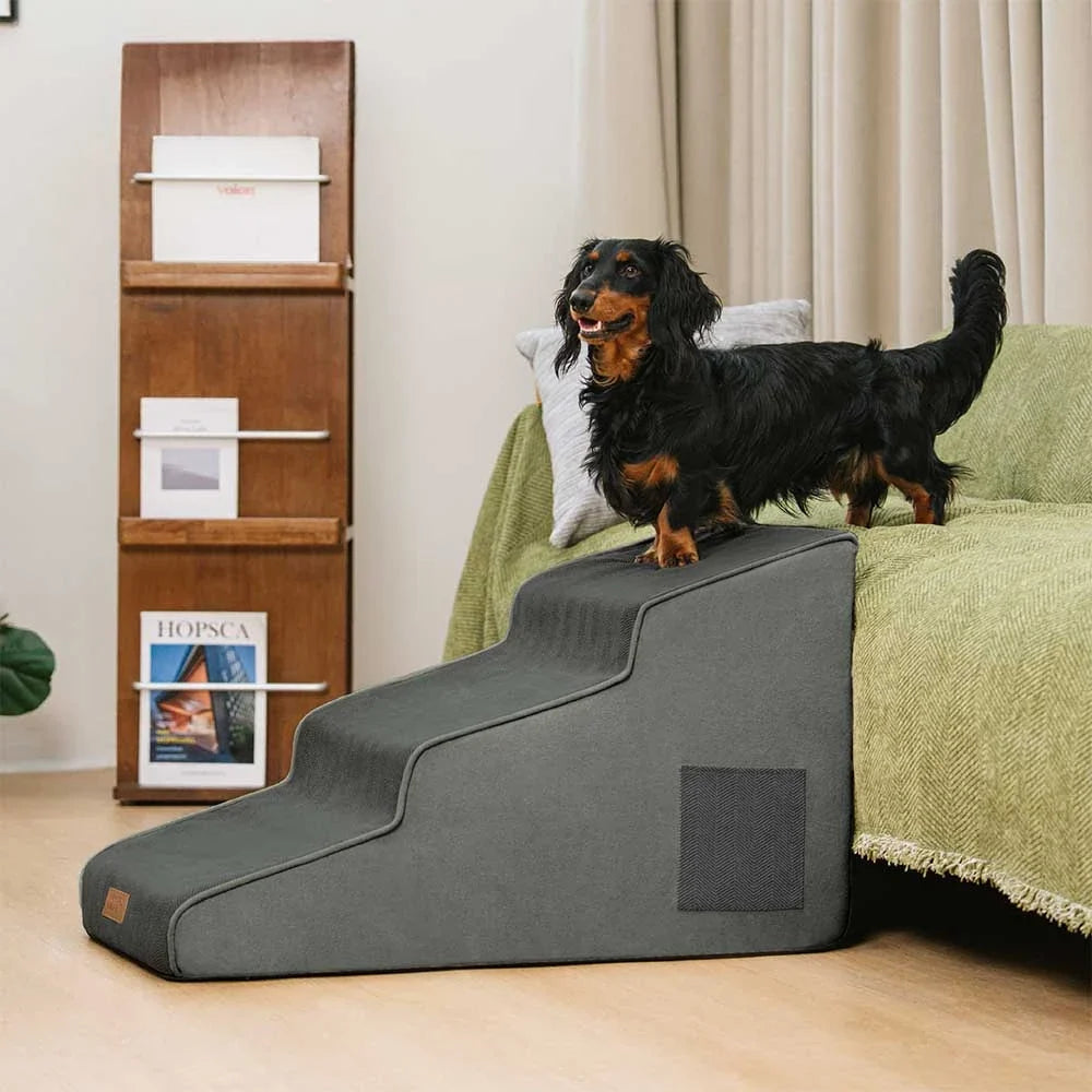 Chenille Hondentrap voor Bed & Bank – Extra Breed