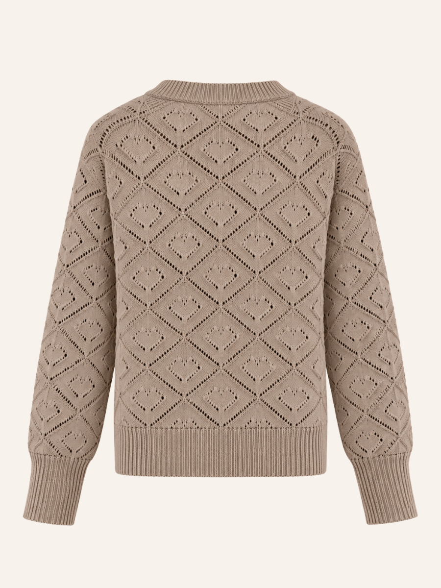 Elara Diamond Knit Vest