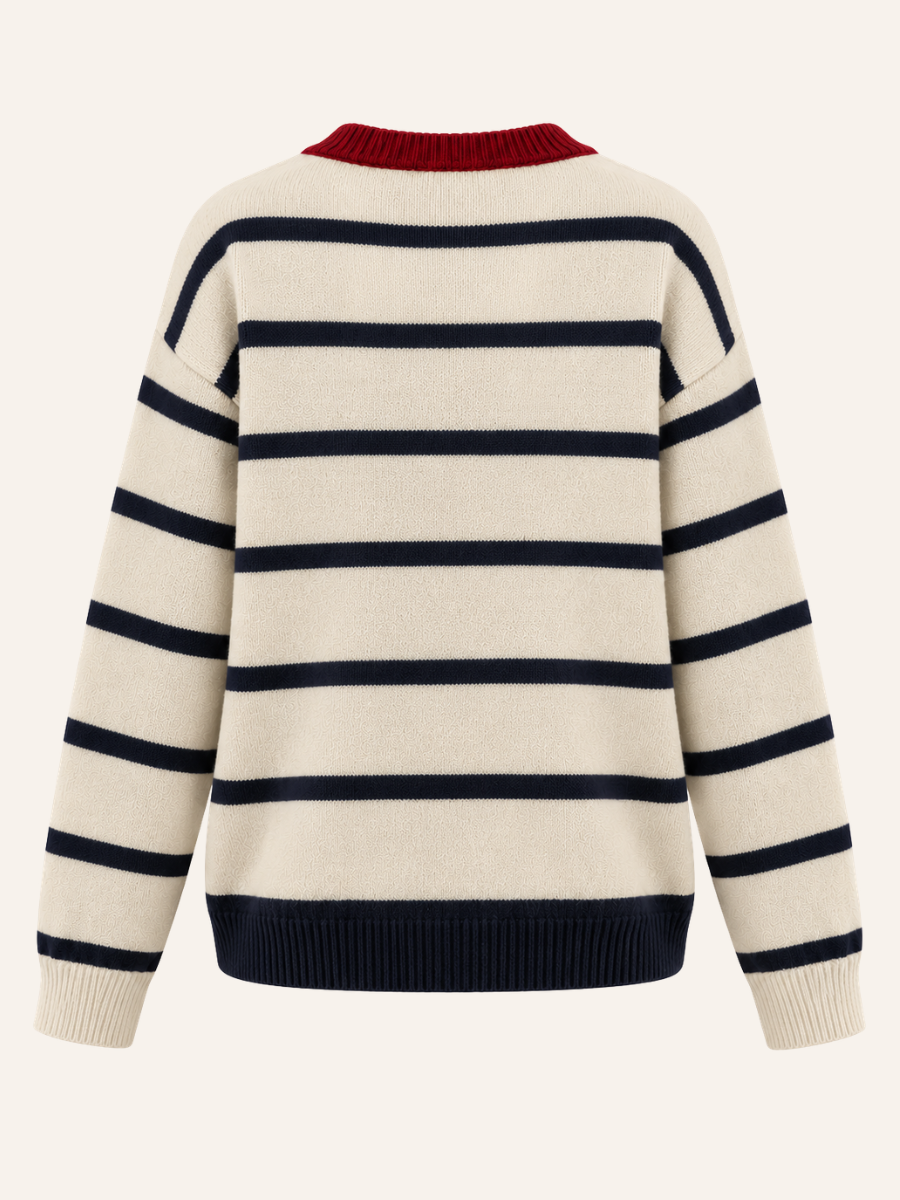Mabel Striped Heart Vest