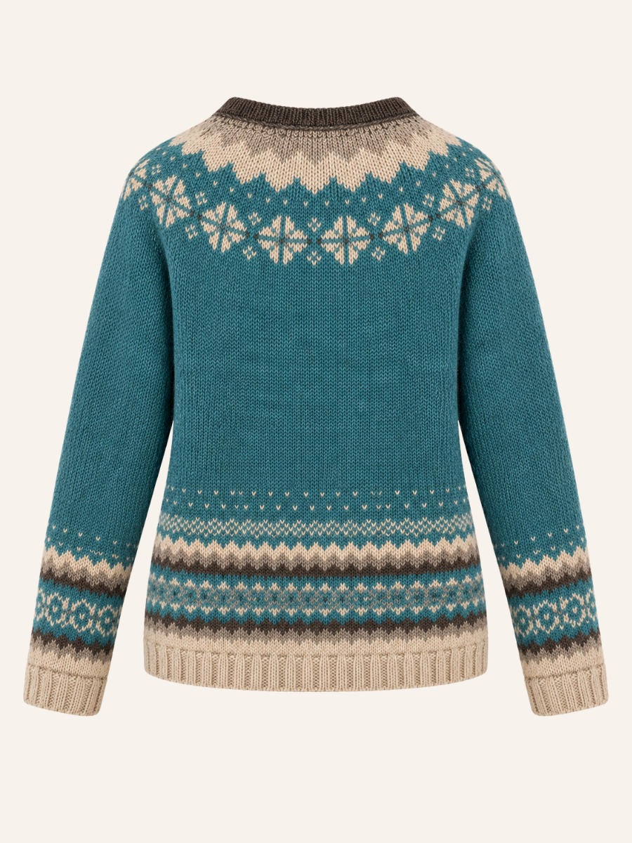 Nordic Fair Isle Button Vest