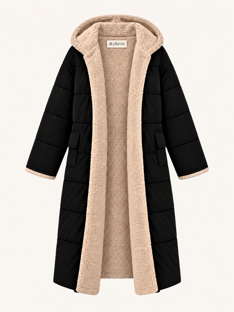 Shearling Hooded Pufferjas