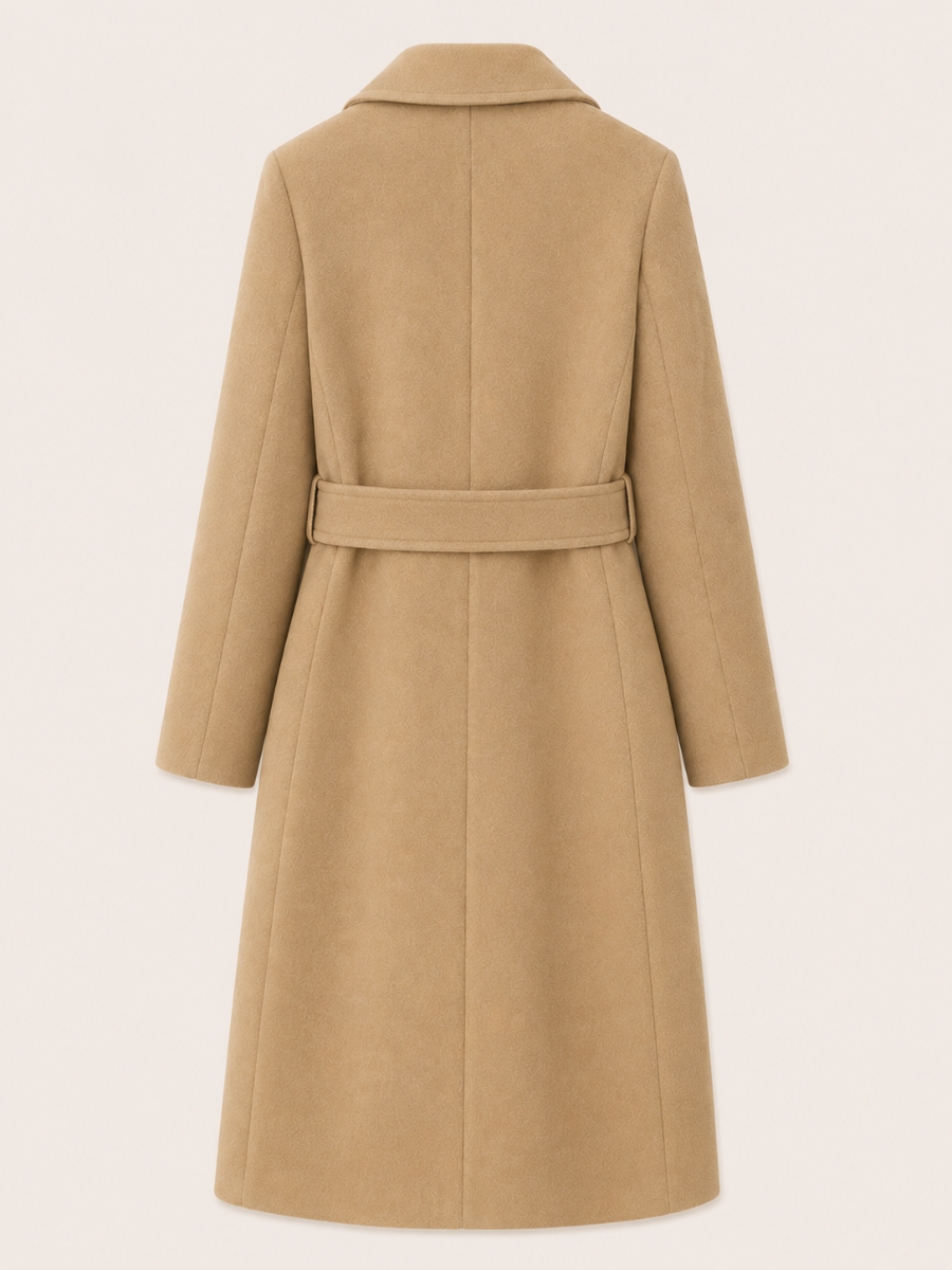 Button-Tab Tailored Coat
