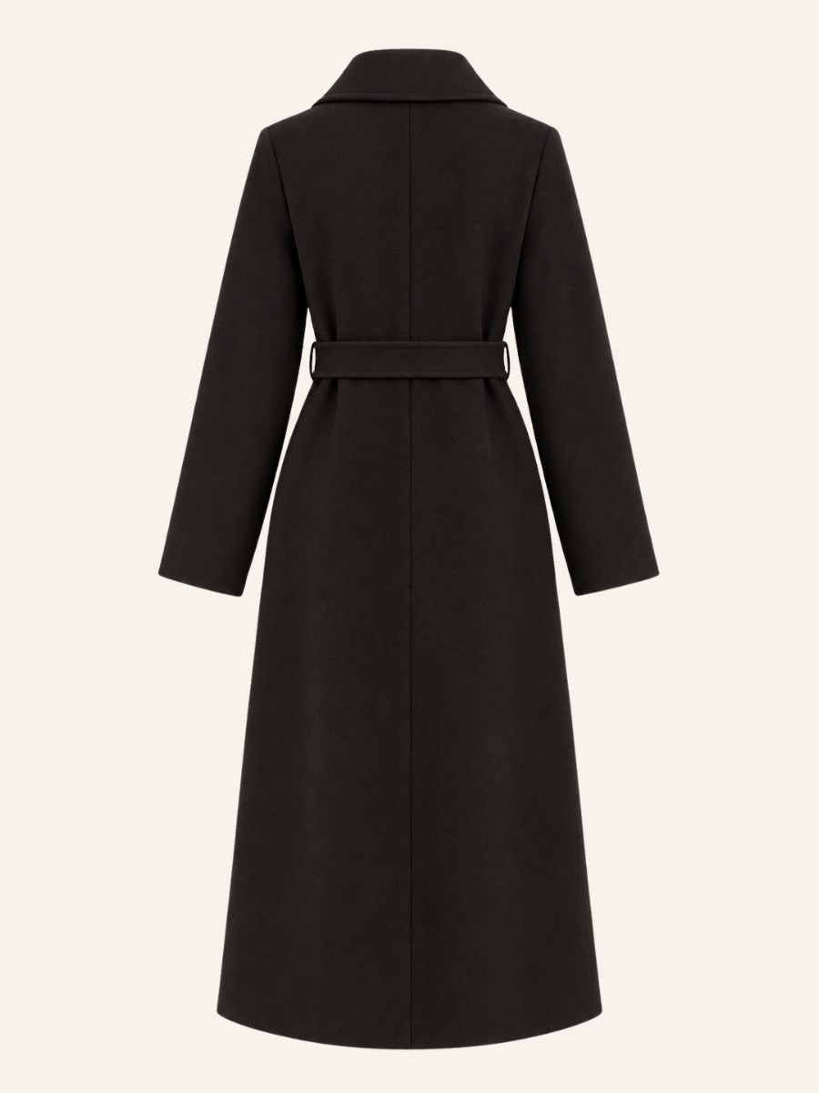 Asymmetric Belted Coat