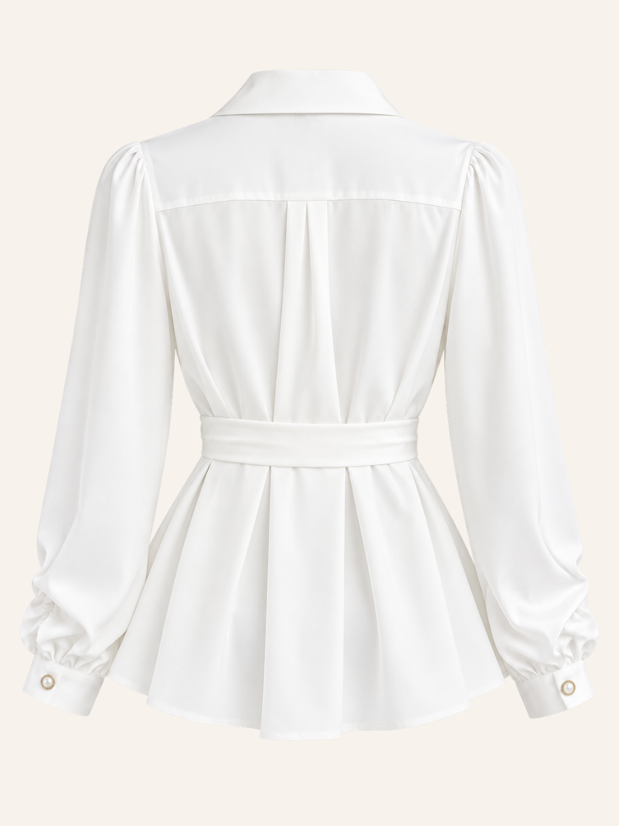 Adeline Tie-Waist Blouse