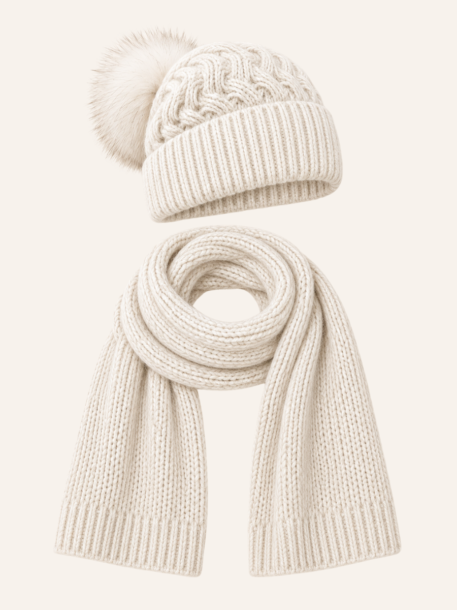 Knit Muts & Sjaal Set