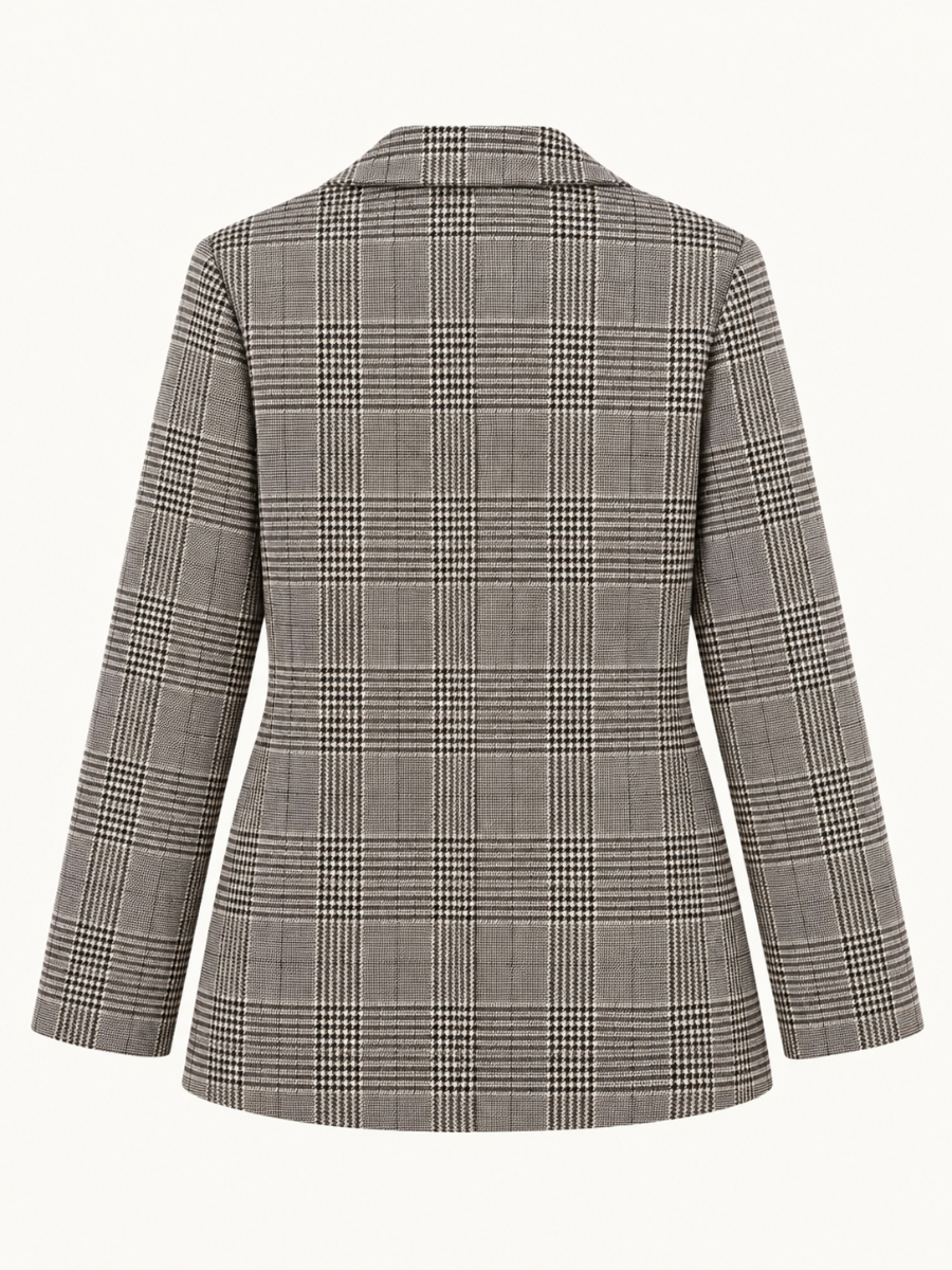 Plaid Tailored Blazer