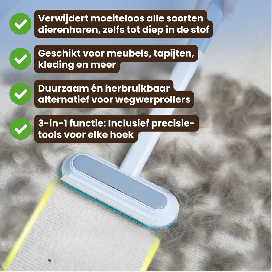 MultiSwipe Pro - 3-in-1 Huisdierhaar Verwijderaar