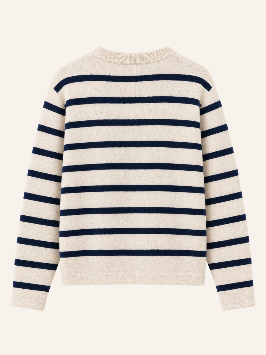 Striped Gold Button Vest