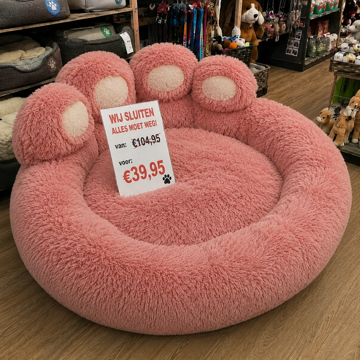 Pootvormige Slaapmand XL - Voor Honden & Katten