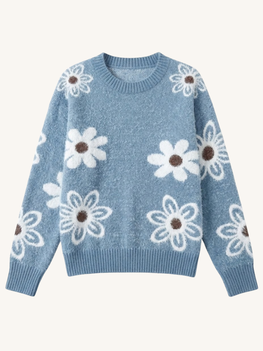Gebreide Bloementrui | Zacht Gebreid & Comfortabele Warmte