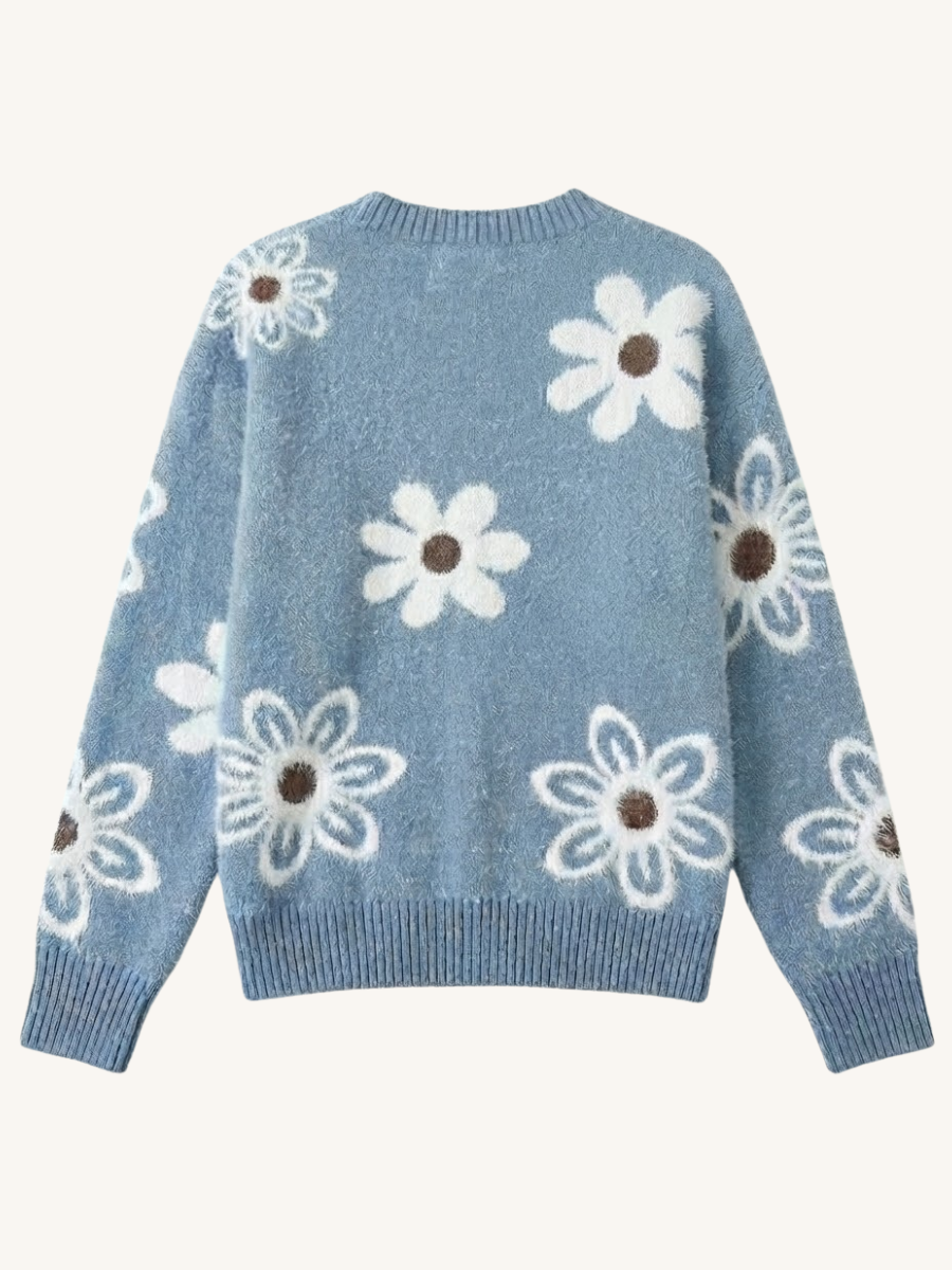 Gebreide Bloementrui | Zacht Gebreid & Comfortabele Warmte