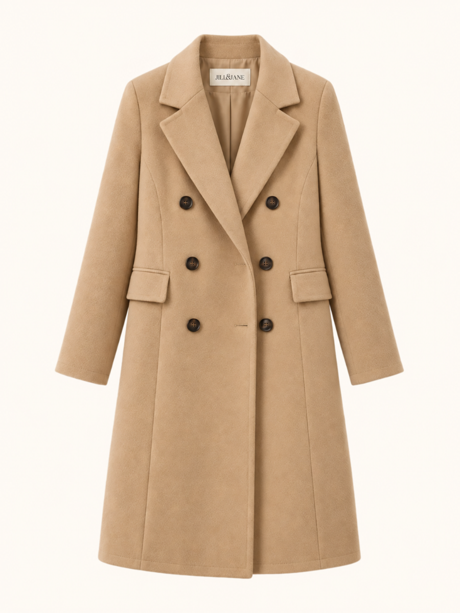 Double-Breasted Tailored Coat