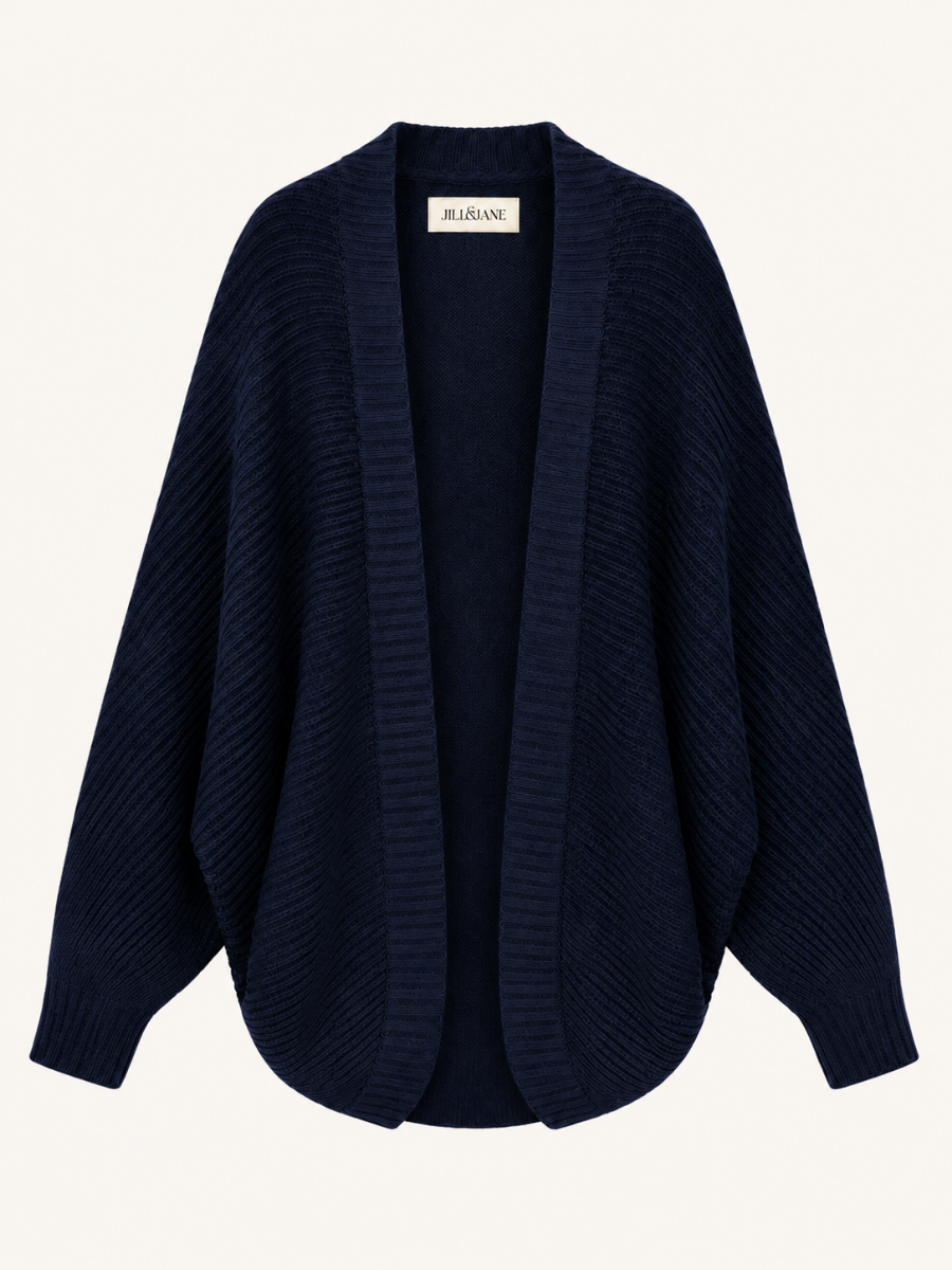 Draped Open-Front Vest