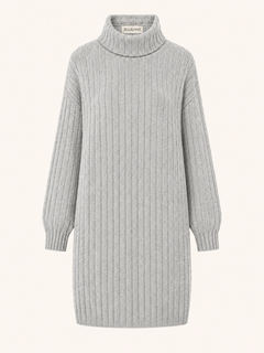 Ribbed Turtleneck Sweater Jurk