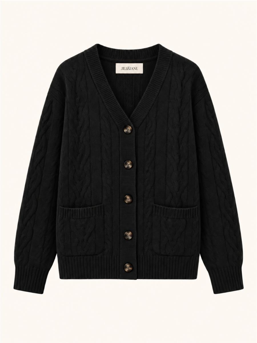 Cable Knit Pocket Vest