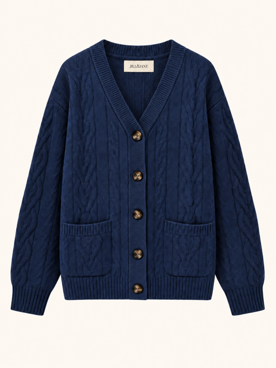 Cable Knit Pocket Vest