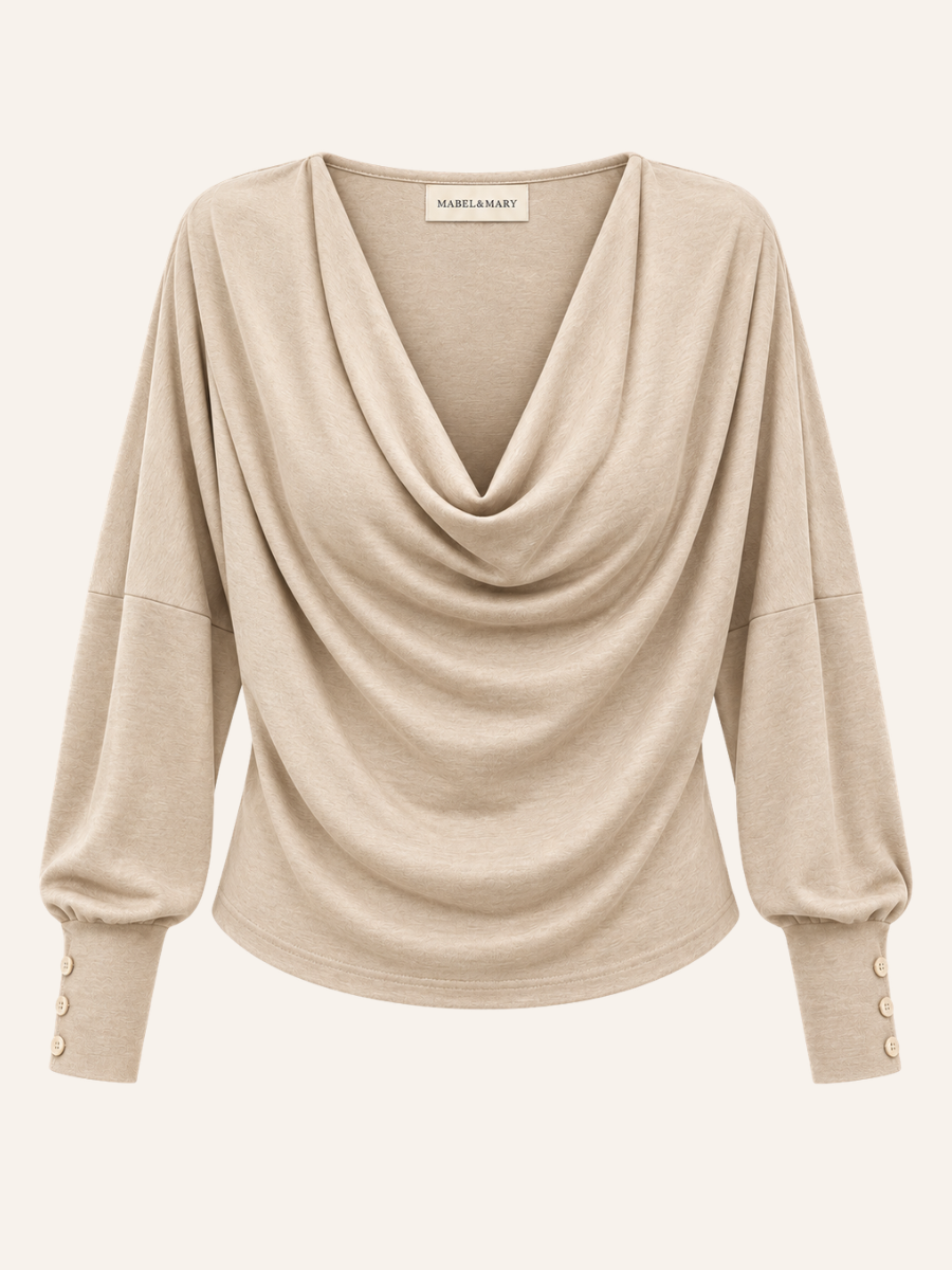 Cowl-Neck Blouse