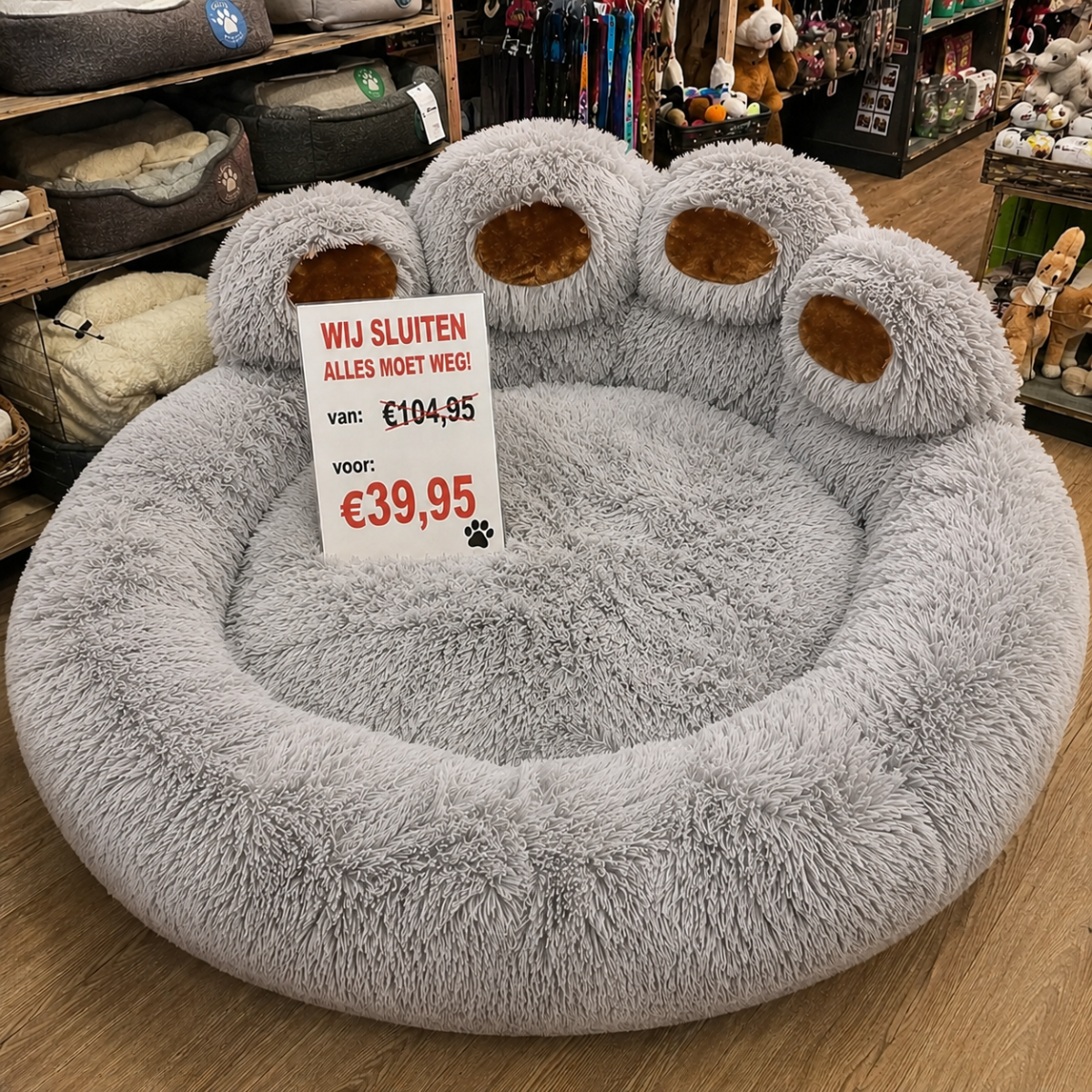 Pootvormige Slaapmand XL - Voor Honden & Katten