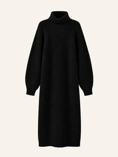 Ribbed Turtleneck Sweater Jurk