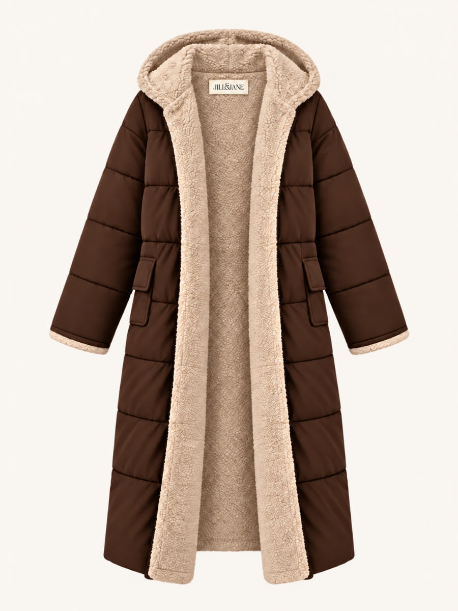 Shearling Hooded Pufferjas