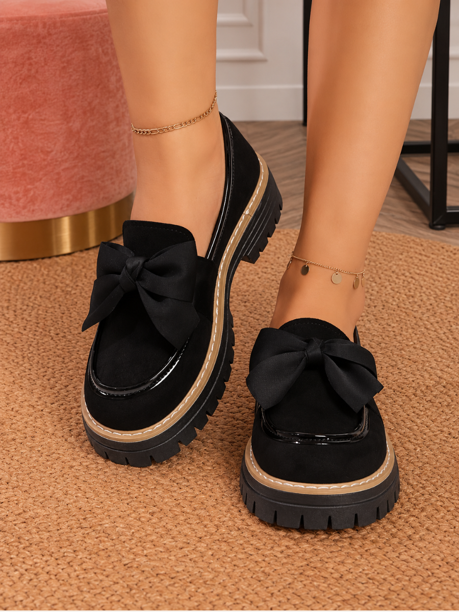 Bow-Detail Chunky Loafers
