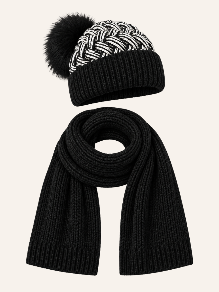 Knit Muts & Sjaal Set