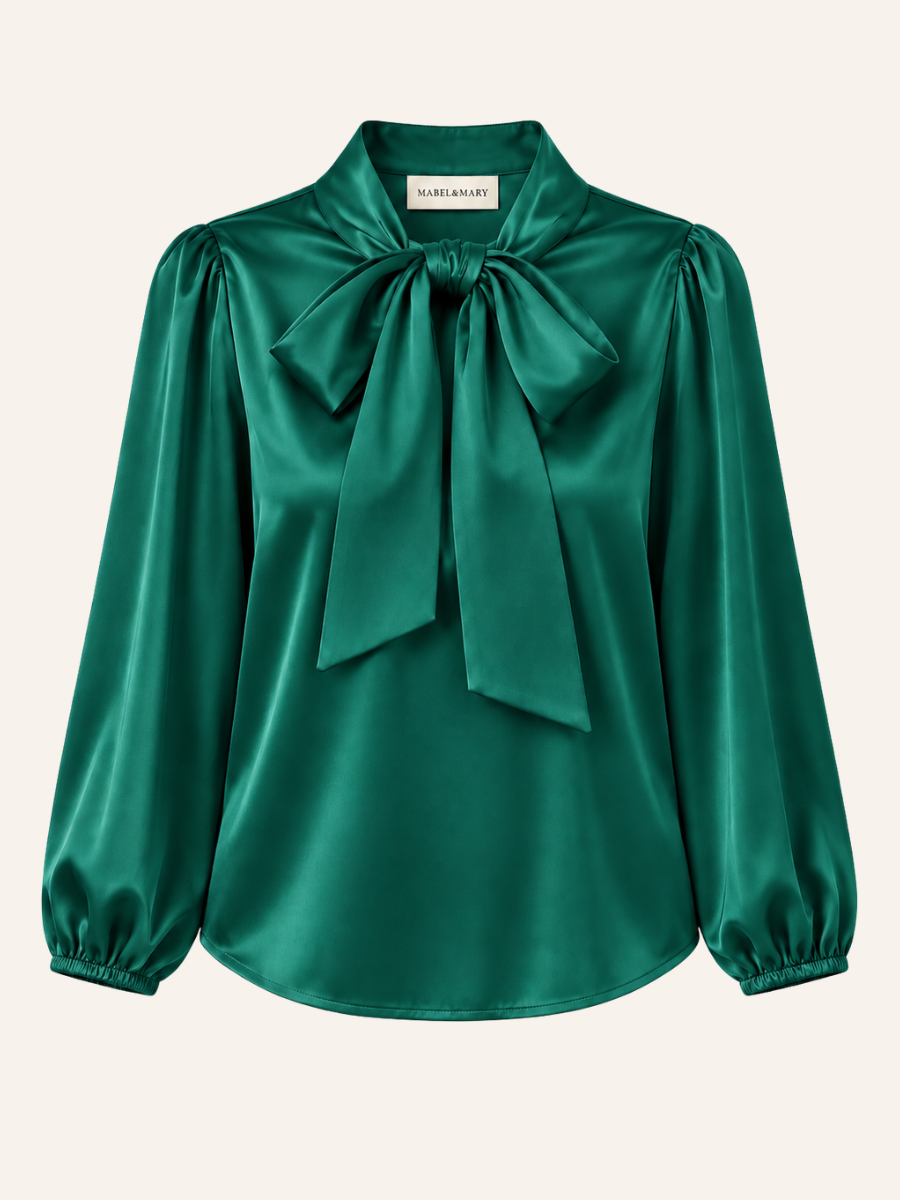 Bow-Neck Blouse