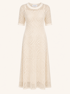 Openwork Knit Maxi Jurk