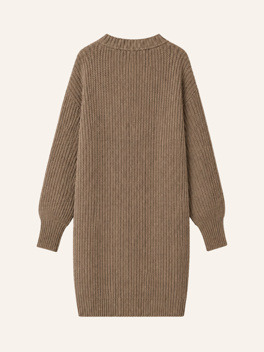 Button Front Knit Jurk