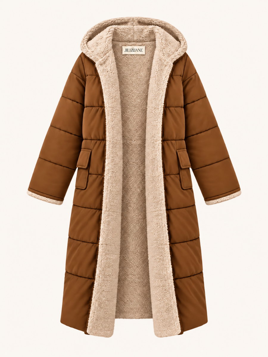 Shearling Hooded Pufferjas