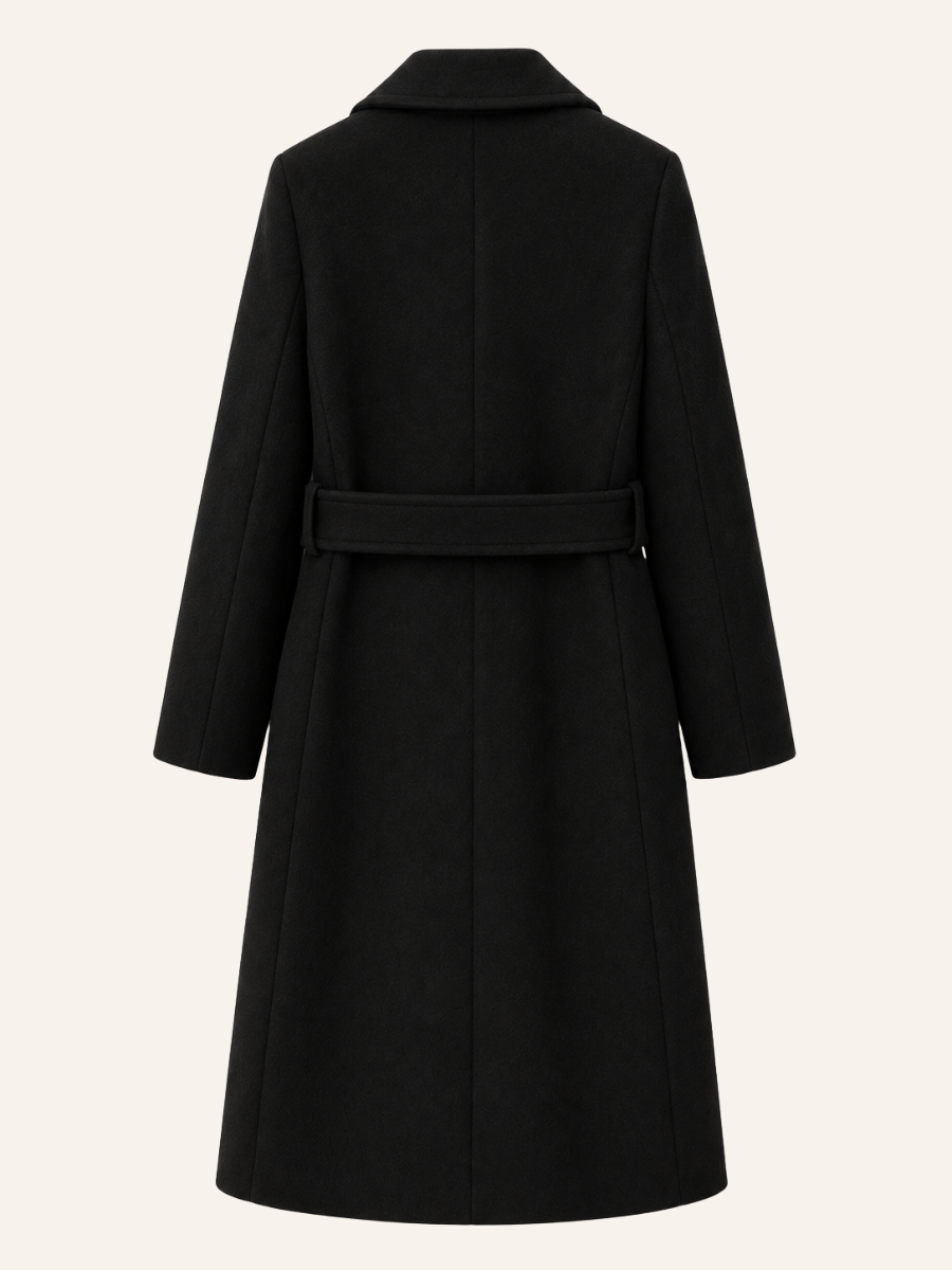 Button-Tab Tailored Coat