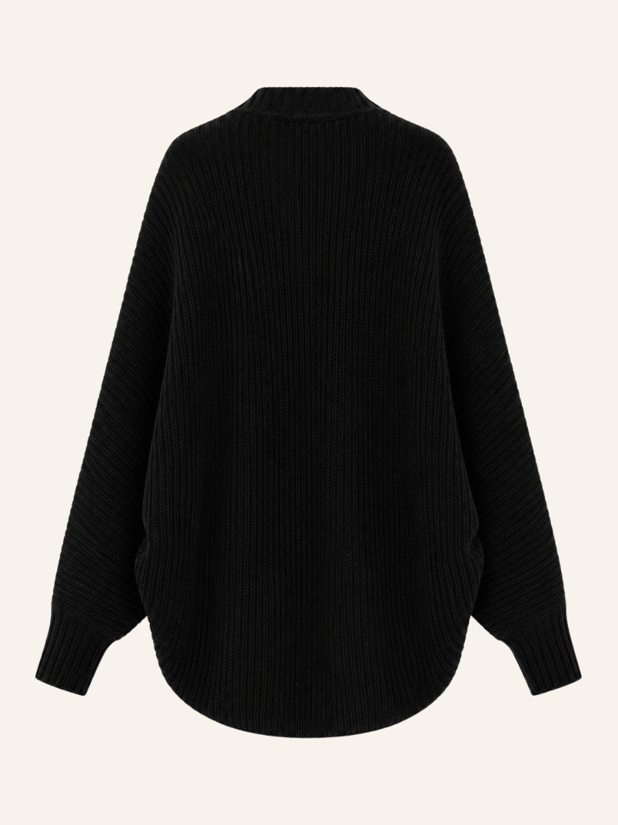 Draped Open-Front Vest