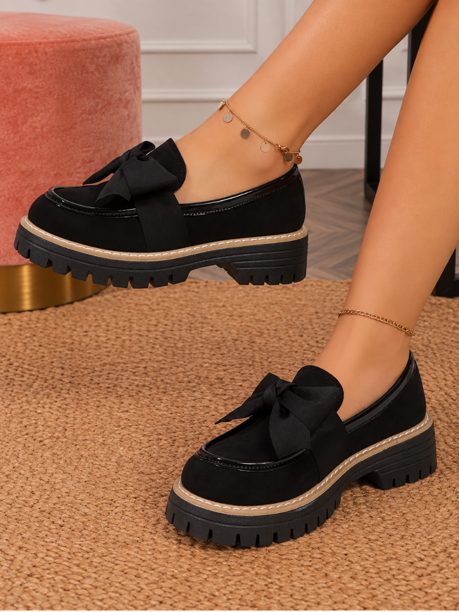 Bow-Detail Chunky Loafers