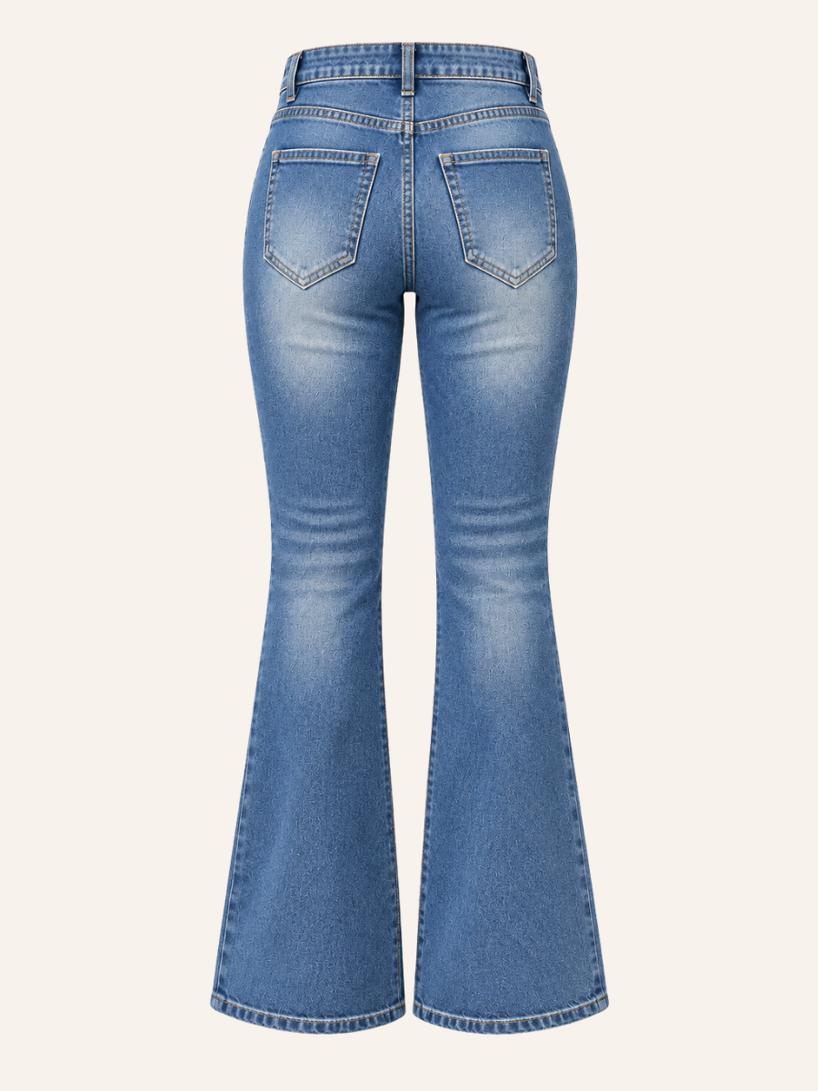 High-Waisted Flare Jeans