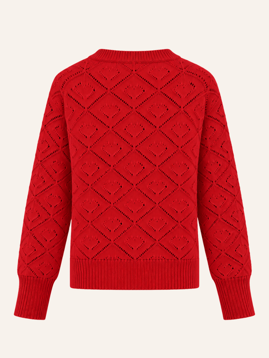 Elara Diamond Knit Vest