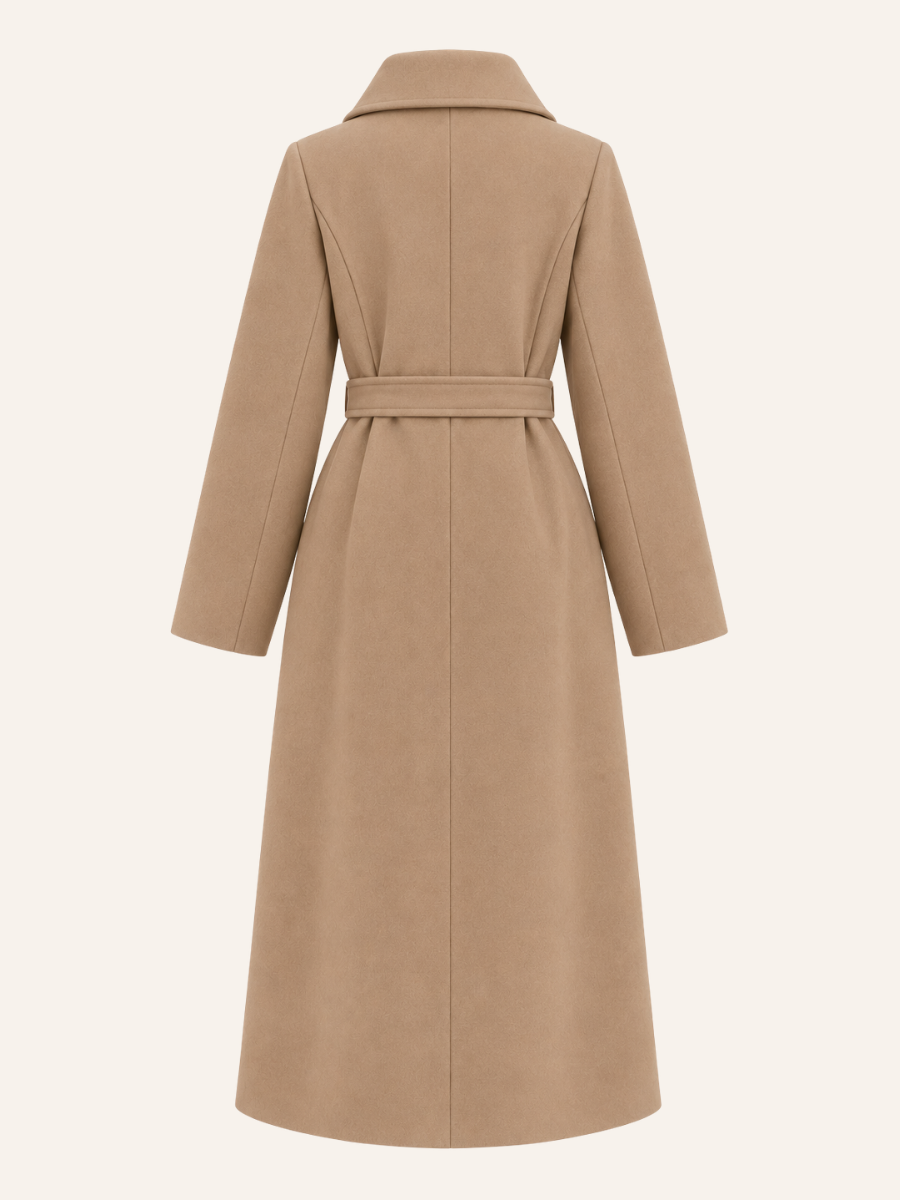Asymmetric Belted Coat