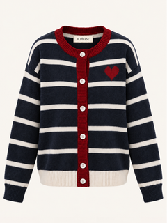 Mabel Striped Heart Vest