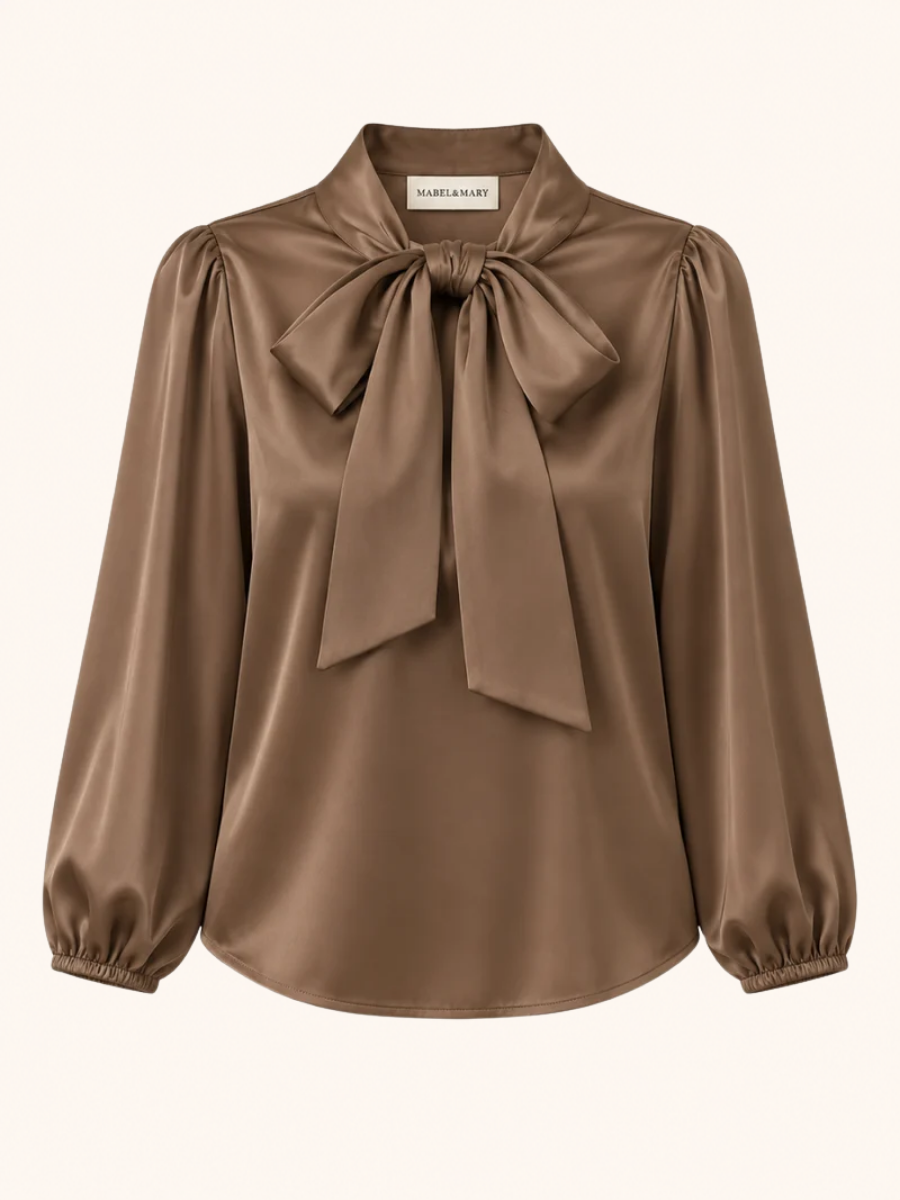 Bow-Neck Blouse