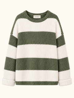 Wide Stripe Knit Sweater