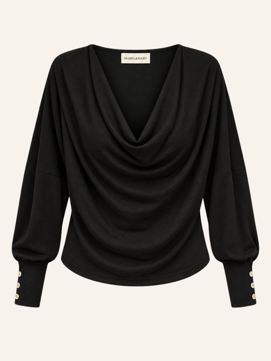 Cowl-Neck Blouse