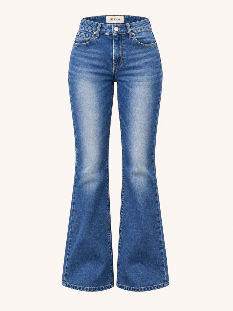 High-Waisted Flare Jeans