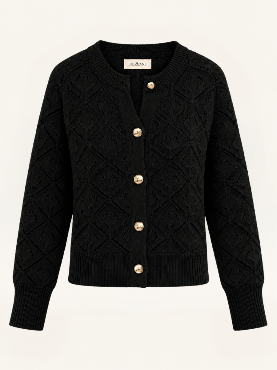 Elara Diamond Knit Vest