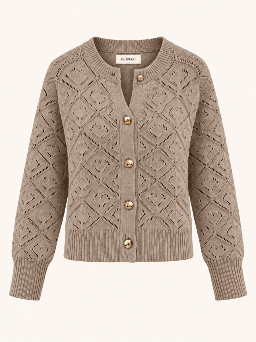 Elara Diamond Knit Vest