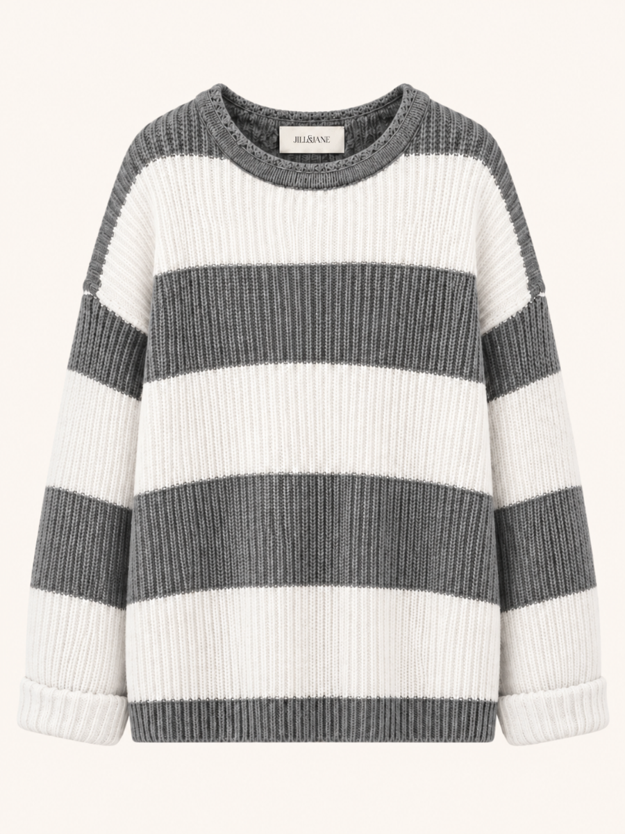 Wide Stripe Knit Sweater