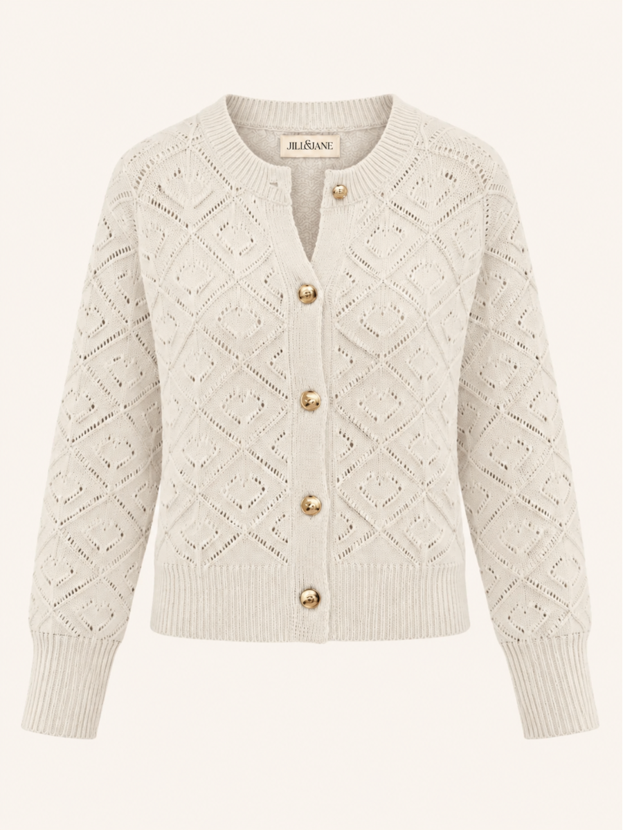 Elara Diamond Knit Vest