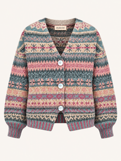 Vintage Pattern V-Neck Vest