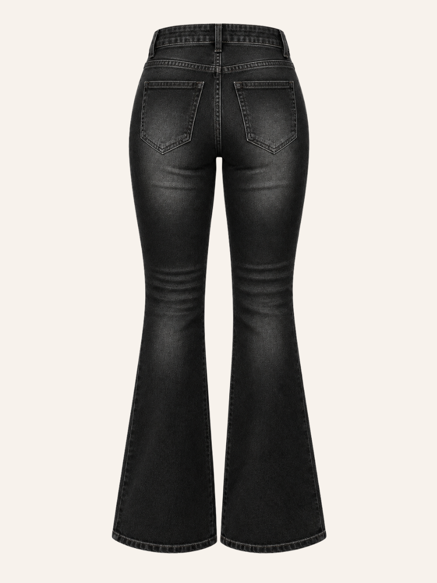 High-Waisted Flare Jeans