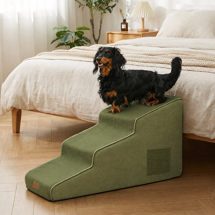 Chenille Hondentrap voor Bed & Bank – Extra Breed