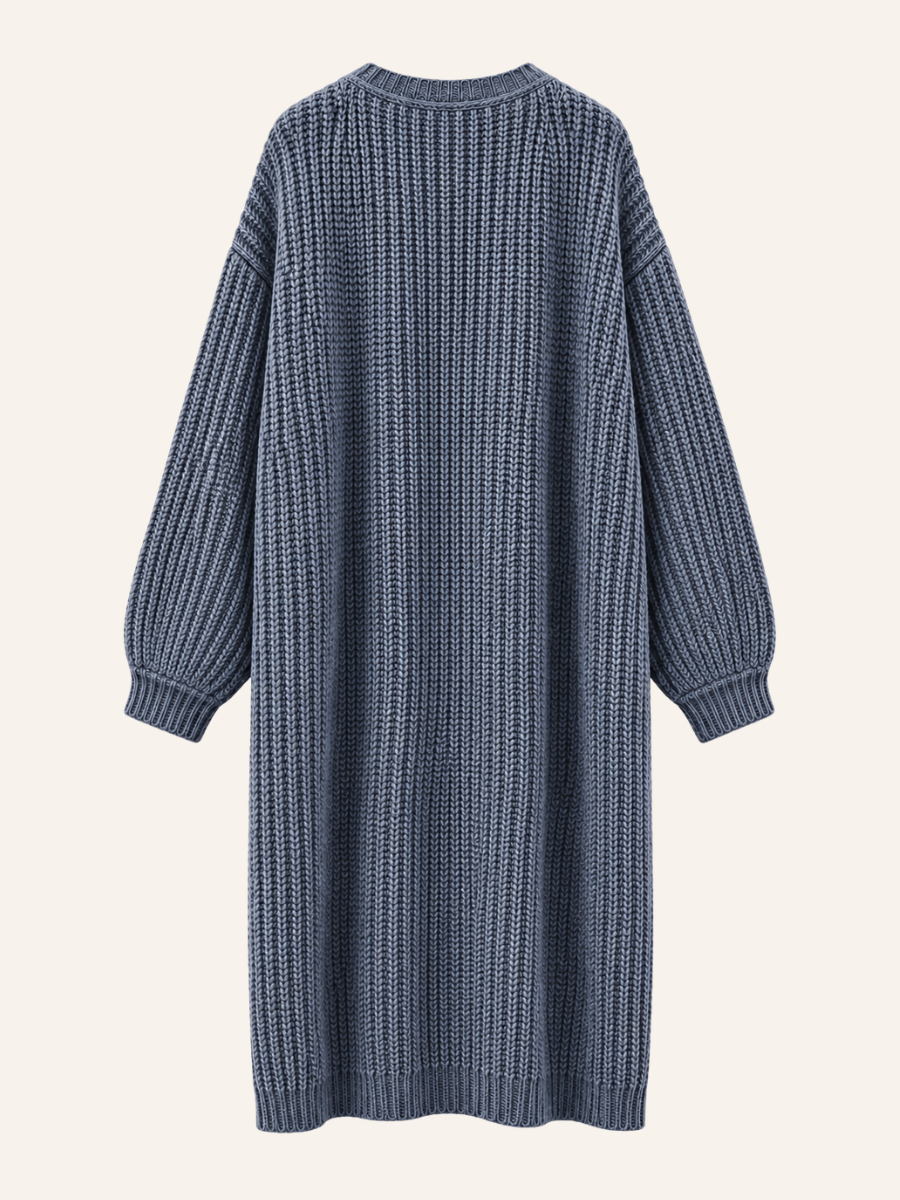 Longline Chunky Knit Vest
